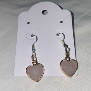 Crystal heart earrings